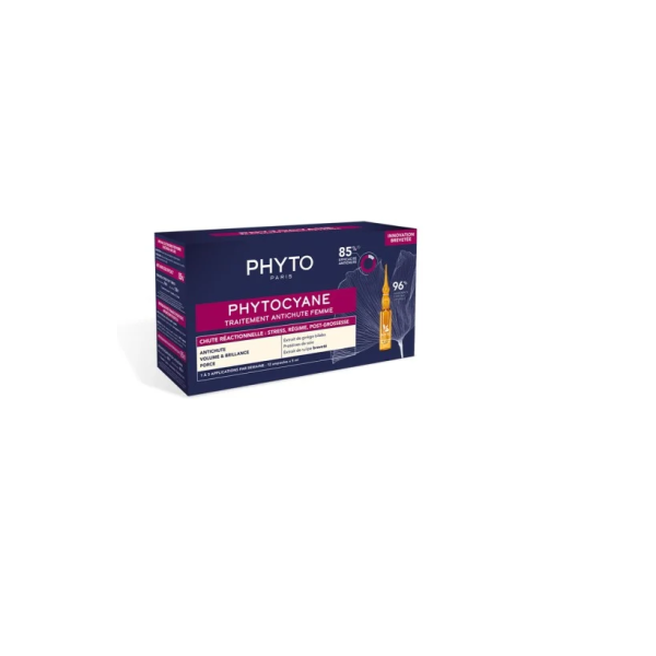 PHYTOCYANE TRAITEMENT ANTI CHUTE REACTIONNELLE FEMME 12*5ML