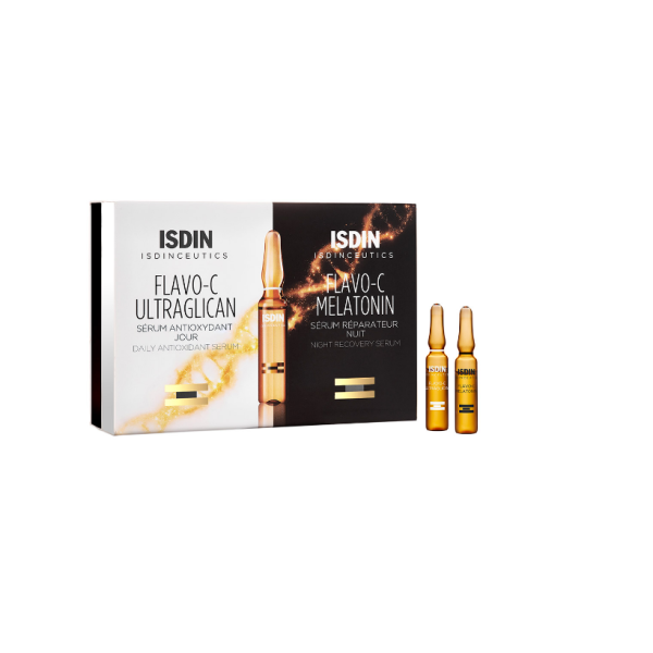 ISDIN ISDINCEUTICS FLAVO C MELATONIN&ULTRAGLICAN DAY&NIGHT 20 AMPOULES