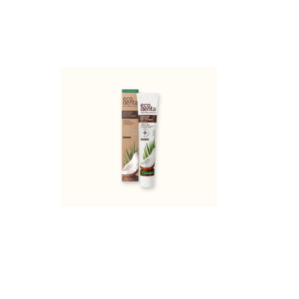Dentifrice ECODENTA Contre La Plaque Dentaire À L’huile De Coco 75ml