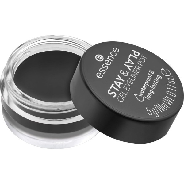 ESSENCE EYELINER GEL POT " LONG-LASTING & WATERPROOF - 01 BLACK "