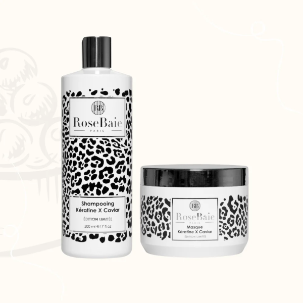 Pack gamme édition limitée Caviar X Kératine Rosebaie