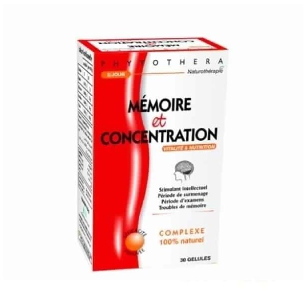 Phytothera MEMOIRE & CONCENTRATION 30 GELLULES