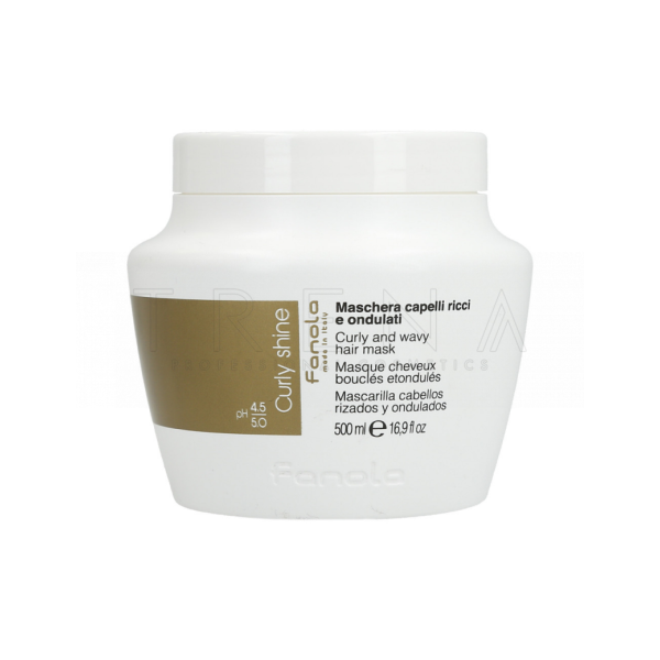Fanola Masque Curly Shine - Cheveux Bouclés Etondulés 500ml