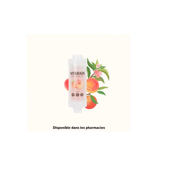 Filtre de douche à la vitamine – à la Pêche
